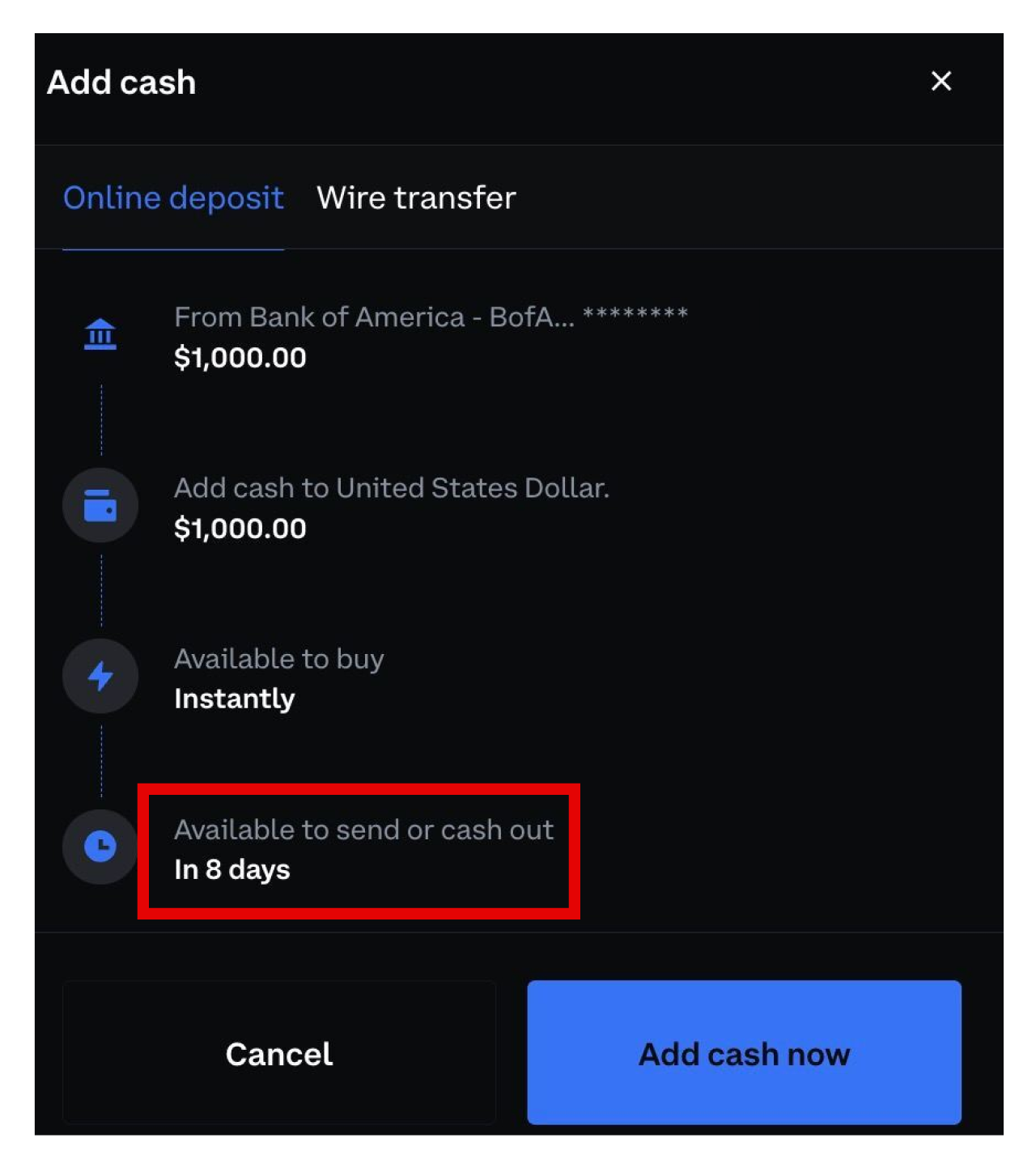 Juno Why is Coinbase holding my funds?