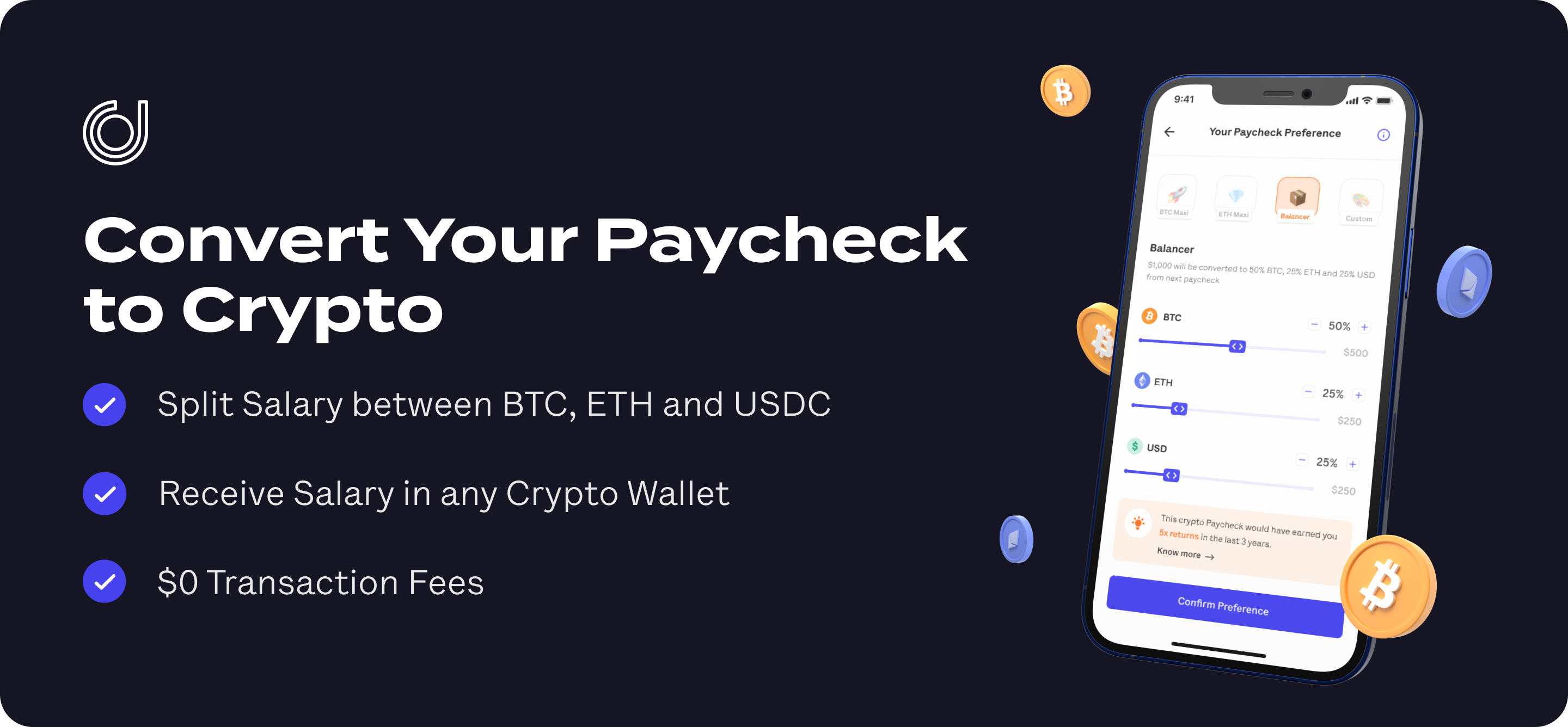 crypto wallet bank account