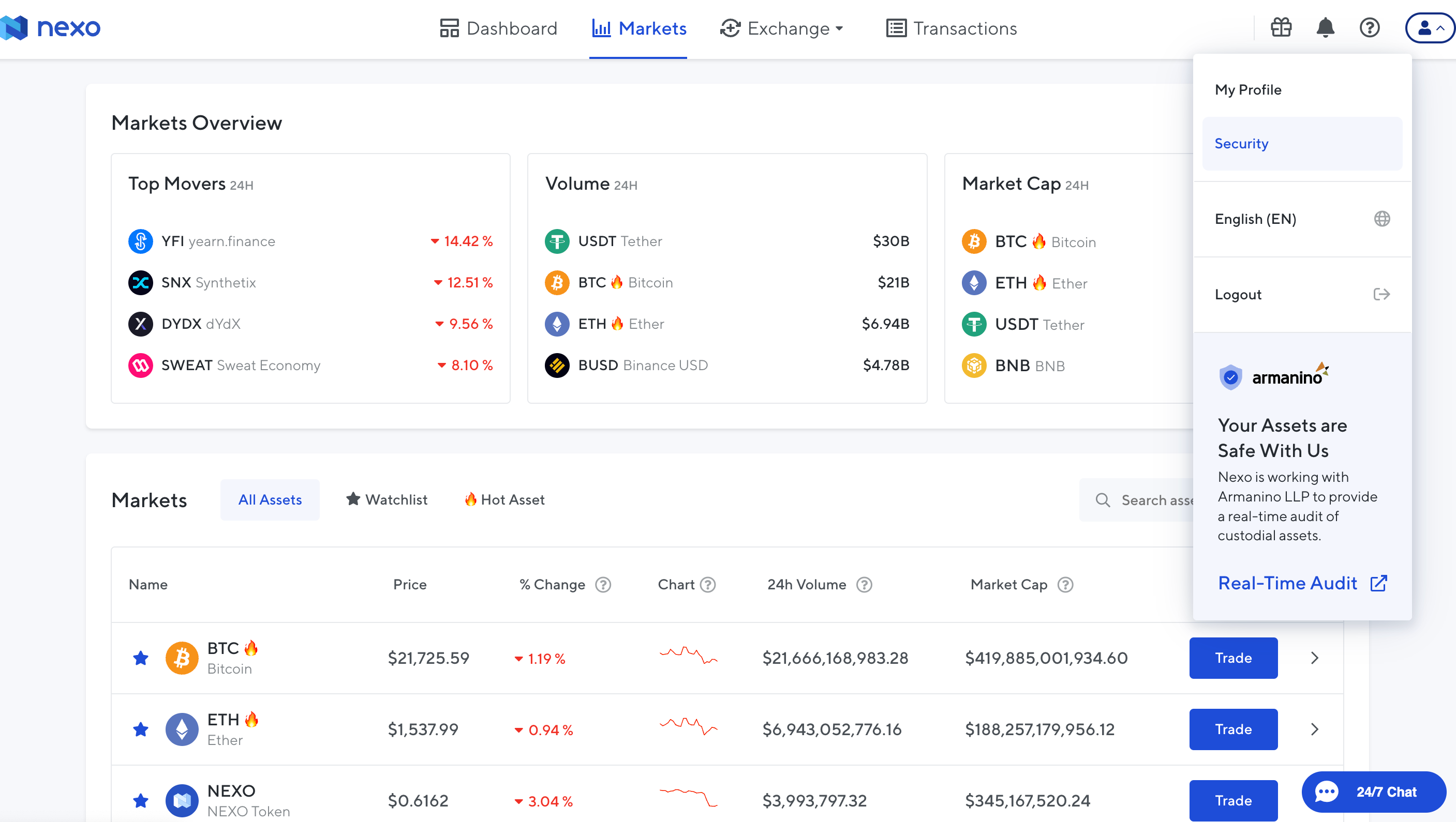 Juno | How to close a Nexo Account